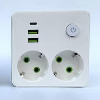 European to US Plug Adapter 2 in 1 Converter Type 86U One Size balta