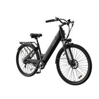 28'' Step Through Electric City Bike 250W Front Suspension 7 Speed Gears 40-50KM Commuter E-Bike with LCD Display juoda