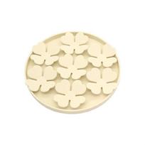 Dog Toy Snuffle Sniffing Pad Dispensing Nosework Chew Toy Flower-theme beveik baltos spalvos