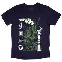 Linkin Park Reanimation Robot Sketch T-Shirt Blue New M