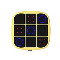 4-in-1 Electronic Tic Toe Bolt Game, Handheld Puzzle Game Console Toy Gifts for Kids and Adults Yellow