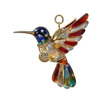 Stained Glass Hummingbird Suncatcher Hanging Ornament for Window Garden Kitchen Sunroom Home Decoration Anniversary Gift One Size