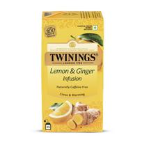Twinings citrinų ir imbiero arbata, tobula ryškaus citrinų ir imbiero prieskonių kombinacija, stiprina imunitetą, turtinga antioksidantų, be kofeino, pagaminta iš geriausių ingredientų yellow