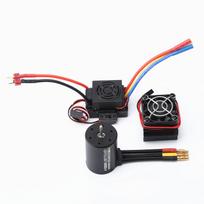 3650 4500KV Brushless Motor with 60A ESC & Heat Sink Combo Replacement for HSP HPI Wltoys  1:8 / 4500KV juoda