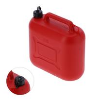 Jerry Can ABS Plastic Portable Gas Canister Military Style Oil Tank Industrial Supply 10L Red