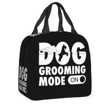 Best Dog Groomer Lunch Box for Women Puppy Care Grooming Cooler Thermal Food Insulated  Bag Office Work Picnic Tote Bags 22x20x13CM smėlis