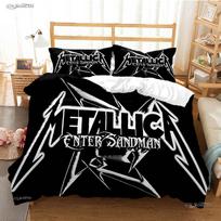 Heavy Metal Music Casal All Season Duvet Cover Comforter Bedding Sets Soft Quilt Cover and Pillowcases Single/Double/Queen/King EU Twin 135x200cm
