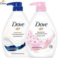 Dove Cherry Blossom & Deep Nourish Body Wash Twin Pack
