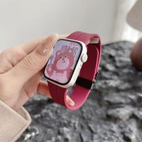 For Apple Applewatch109876 Generation Watch Parachute Buckle Silicone Strap Iwatchse New 38/40/41/(10th generation 42mm) universal