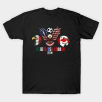 Men Black Print T-shirt World Cup 2026 No-Cut Transfer Paper Print Cotton Tshirt M juoda