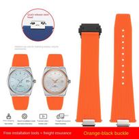 25x12mm For Tissot PRX T137.407 T137.410 Super player Fashion Rubber Watchband Quick release Silicone Watch Strap men's Bracelet 25x12mm