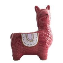 Flowerpot Cute Ornamental Ceramic Animal Micro Vase Flower Holder for Home 1 raudona