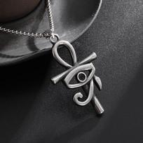 Juvelyrika Velnio Akis Ankh Horo Akis Pakabukas Karoliai 60CM(Necklace Long)