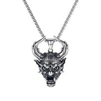 Hip Hop Accessories Hip Hop Versatile Hiphop Long Pendant Fashion Retro Devil Bull Head Necklace 60CM