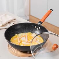 Debo Hebrew 32cm Non-Stick Iron Pan with Lid