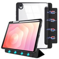 For Samsung Tab A11 Plus 11-inch S11 Protective Case with Pencil Holder Magnetic Detachable Acrylic Tablet Case Samsung Galaxy Tab A11 plus&11"&Acrylic+PU juoda