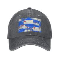 Windows Xp Error Tiled Baseball Caps Snapback Washed Denim Hats Outdoor Casquette Sports Baseball Cowboy Hat for Unisex Women One Size