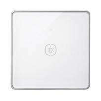 Tuya Zigbee  Factory 1 2 3 Gang Touch Wireless Scene Switch Smart Home Products Electric Wall Pull Switch (White,Eu Standard&1 Gang) balta