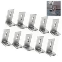 L Foot Solar Mount, Aluminum Alloy Photovoltaic Panel Mounting Bracket, Photovoltaic Mount for Roof PV System Waterproof & Weather Proof 10 Pieces