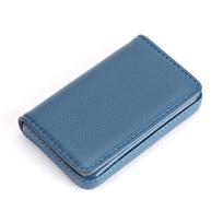 Sized Stitched Pu Leather Credit Card Holder Visiting Business Card Case Wallet With Magnetic Shut For Men & Women A3