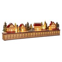 Christmas Village Advent Calendar with Figures Tabletop Holiday Decoration One Size