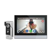 7 Inches1080P WiFi Tuya Video Intercom Doorbell High-definition Access Control Intercom (Silver,AHD-7024B-M6) sidabras