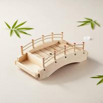 Sushi Bridge Platter Japanese Style Serving for Chefs, Hotel S Wooden S Wooden Bridge