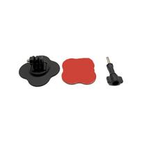 Universal Curved Helmet Adhesive Mount For GoPro Insta360 X3 X4 X5 DJI Action Camera Flexible Flat Sticky Base Motorbike Shooting Camera Accessory Universal