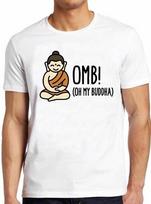 Oh My Buddha Funny Yoga Namaste Saying Vintage Tee T Shirt M50 XXXXL