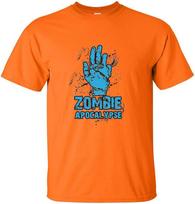 Zombie Apocalypse T-shirt Halloween Theme Costume Funny Mens Graphic Tees XXXL