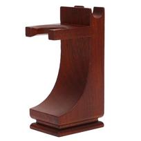 Wood Bathroom Shaving Tool Storage Rack  Barber shop desktop razor and brush arrangement vyno raudonos spalvos