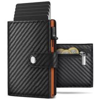 Metal card bag Men's RFID anti-theft brush European and American metal aluminum alloy card bag