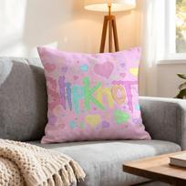 Band Slipknot Cushion Cover 1Pcs Decorative Covers Soft Cushion Case For Sofa Couch Decor 40X40 45X45 Pillowcases Peach skin 18*18(CM)-1Pcs