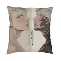 Fashion Nier Automata Anime Hentai Girl Sexy Yorha 2B Square Throw Pillow Case Decoration 3D Two Side Printed Cushion Cover Sofa Peach skin 18*18(CM)-1Pcs