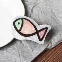 Clown Fish Cute Fish Hair Grab Fish Bone Acrylic Shark Clip Sweet Cartoon  Hair Claw  Female Style A