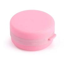 1pc Portable Bathing Brush Hanging Bath Body Scrubber Soap Case Brush Massage Hair Tactile Brush bath mėlyna