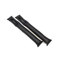 Sėdynės konsolės tarpų pagalvėlė, PU oda, 2 vnt. rinkinys, Juoda juoda