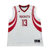 Adidas X NBA Collaboration Houston Rockets Harden Fashion Comfortable Soft Skin-Friendly Basketball Jersey Unisex jersey White 7818A-3RJ-AEB2072 M