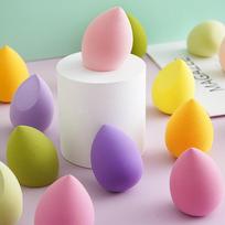 Super Soft Dual-Use Makeup Sponge, Egg Shape, Non-Absorbent, for Powder & Foundation Random Color Teardrop, Loose