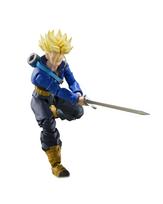 TAMASHII NATIONS Dragon Ball Z Super Saiyan Trunks berniukas, 140 mm PVC ABS dažyta judama figūrėlė S.H.Figuarts -Ateitis- Apie. &