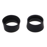 Pora minkštos gumos okuliaro akių apsaugų 35-37 mm skersmens, skirtų žiūroniniam mikroskopui 1 juoda