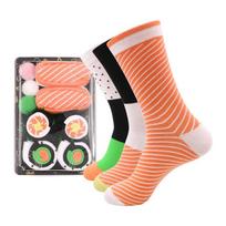 Pizza Box Novelty Cotton Socks – Unisex, Anti-Odor, Sweat-Absorbing, Breathable.
