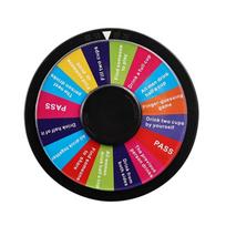 Double Sided Acrylic Drinking Game Roulettes Wheel Rotating Game Spinner for Parties KTV Entertainment 1