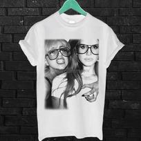 Lana Del Rey And Lady Gaga Vintage T Shirt White Tee Shirt White Unisex Tees Men Summer Short Sleeves T Shirt S juoda