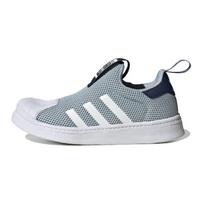 Adidas Originals SUPERSTAR 360 Mesh Casual Abrasion Resistant Low top Kids' Skateboarding Shoes Blue White Kids' IF5917 28.5
