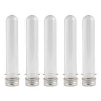 5 vnt. 40 ml mėgintuvėlio buteliukai skaidrūs, blizgūs, nepralaidūs, daugiafunkciniai daugkartinio naudojimo mėginių konteineriai, metaliniai dangteliai, laboratorijos mėgintuvėliai, mėginių buteliukai vestuvėms 40ML