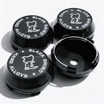 4pcs Black Rhino Logo Emblem Car Wheel Center Caps 60MM 56MM Wheels Hub High Cap Rim Hubcaps Dust Cover Replace Car Accessories (as the picture,Black Rhino Badge&4pcs High Caps)