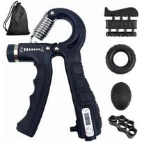 Adjustable Hand Grip Strength Strengthener Trainer Full Set with Counter Wrist Forearm and Hand Exerciser for Muscle