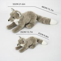 Large Realistic Fox Plush Toy, Children'S Gift, Home Decoration, Comfort Toy, Birthday And Holiday Gift Recommendation 60cm
