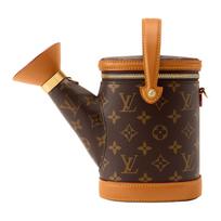 LOUIS VUITTON Monogram dengto audinio su karvės odos peties krepšys, įstrižas krepšys, rankinė moteriška ruda Gift Bag Set (Basic Set + Original Handbag) ruda